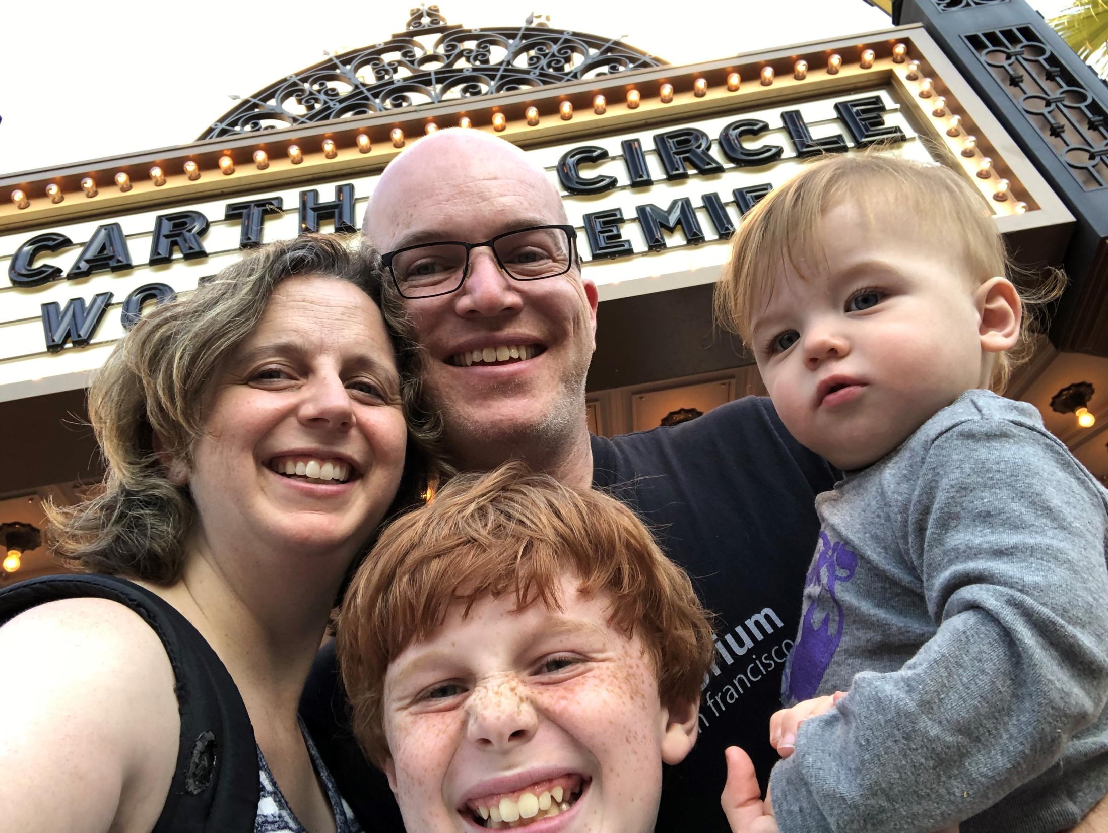 Lee Martin and his family